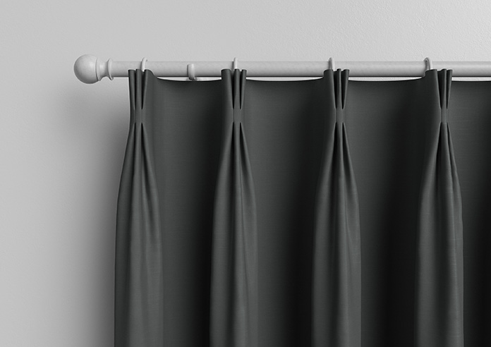 Kyoto Faux Silk, Anthracite - Made to Measure Curtains - Image 11